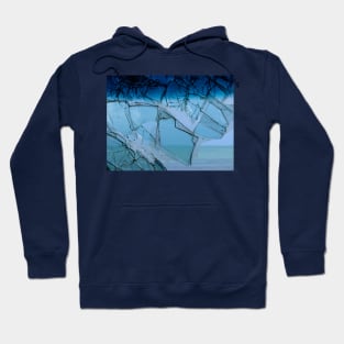 Broken glass. Hoodie